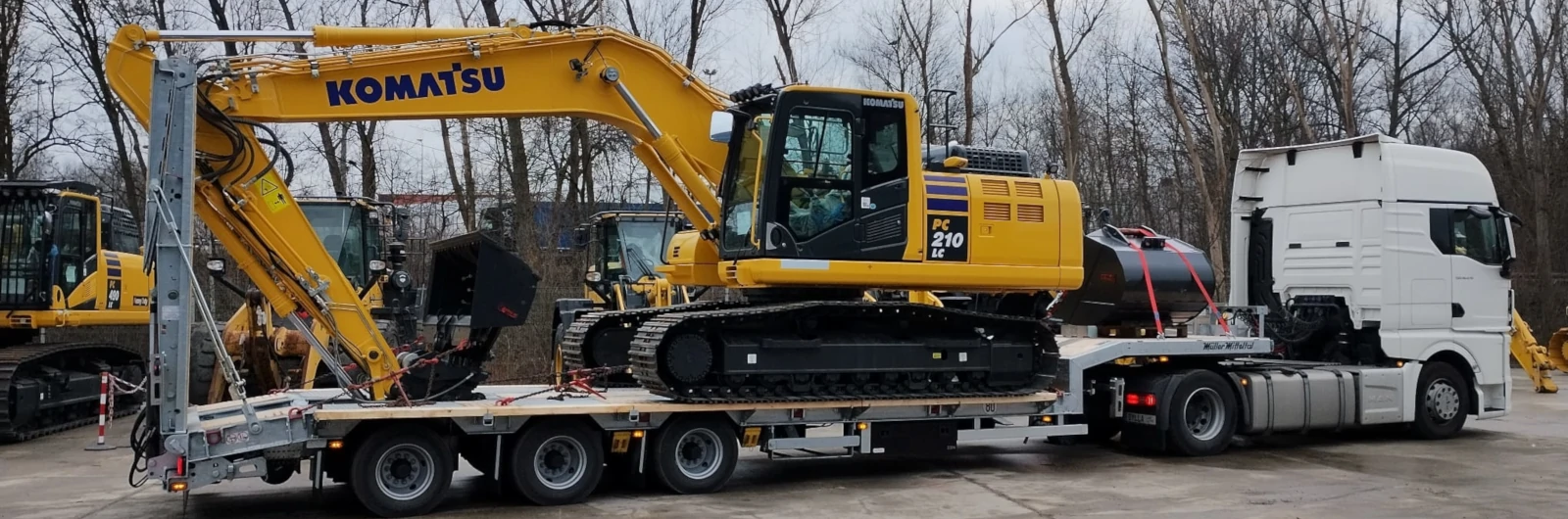 transport niskopodwoziowy maszyn budowlanych i urządzeń